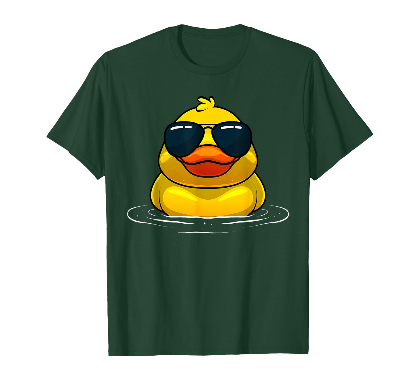 Cool Duck For Men Women Kids Rubber Duck Lovers Sunglasses T-Shirt