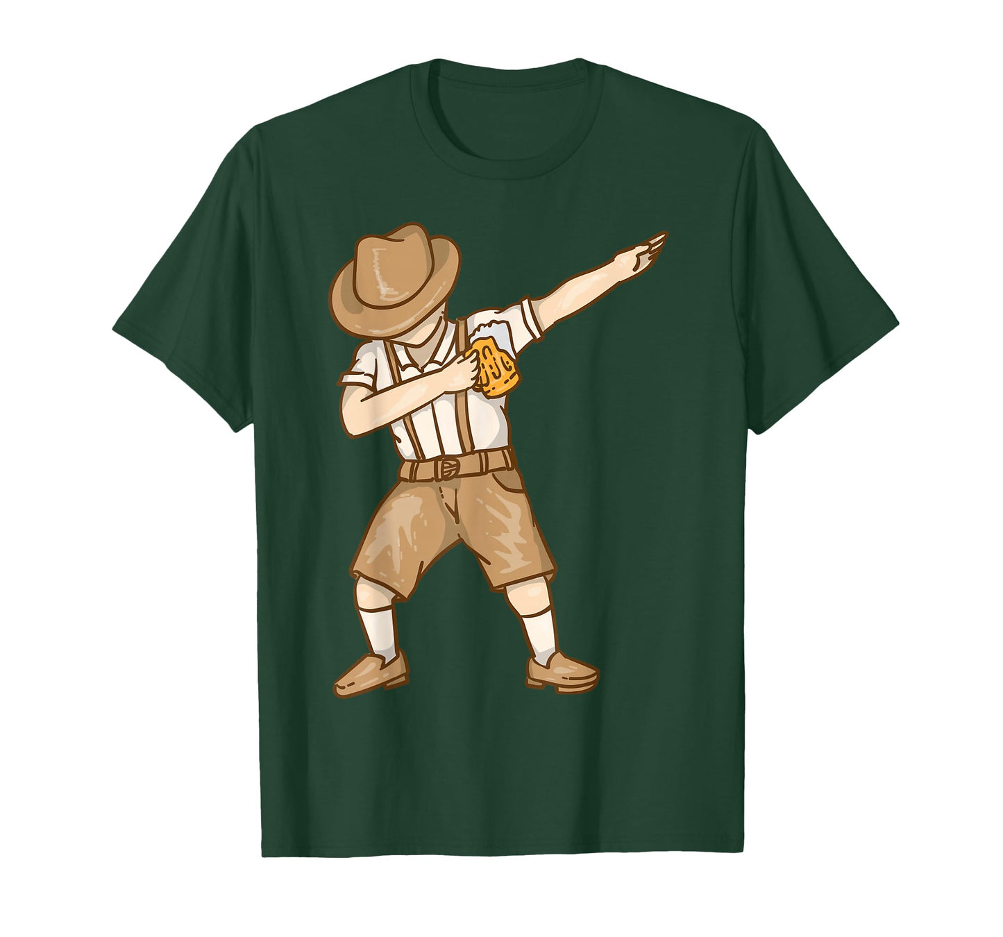 Cool Dabbing German Man with Beer Mug Shirt Oktoberfest Gift T-Shirt