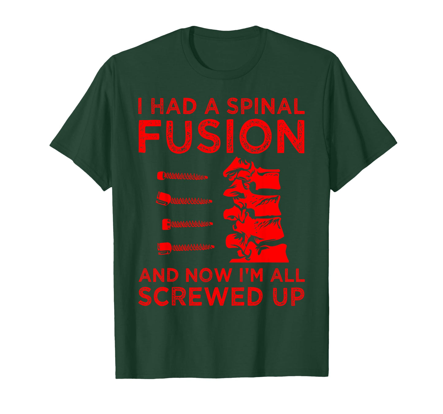 Cool Scoliosis Spinal Fusion Gift Back Surgery Recovery Gift T-Shirt