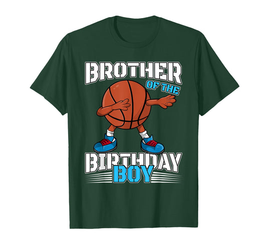 Brother of the Birthday Boy Dabbing Basketball Ball Dab Gift T-Shirt