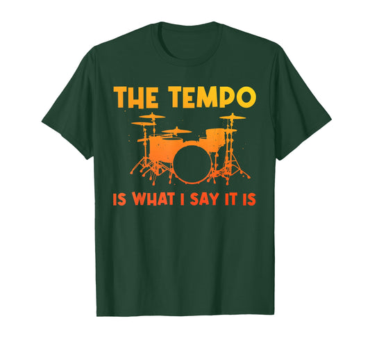 Funny Drumming Art for Men Women Drumline Drum Set Drummer T-Shirt