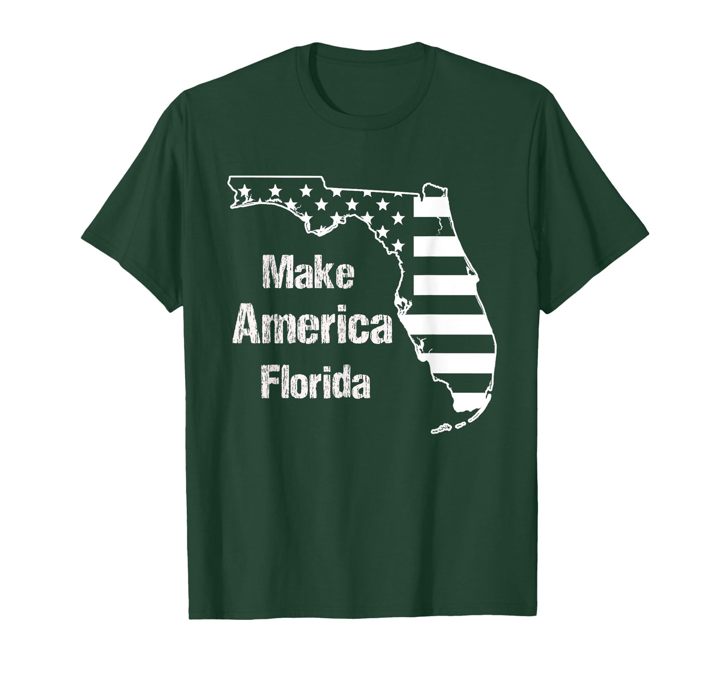 Funny Make America Florida American Flag Retro Vintage T-Shirt