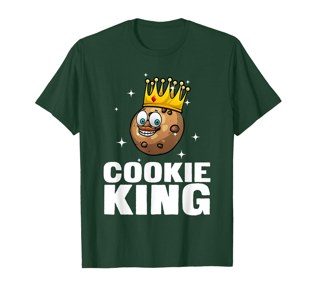 Funny Cookie King Gift For Men Cool Culinary Baker Baking T-Shirt