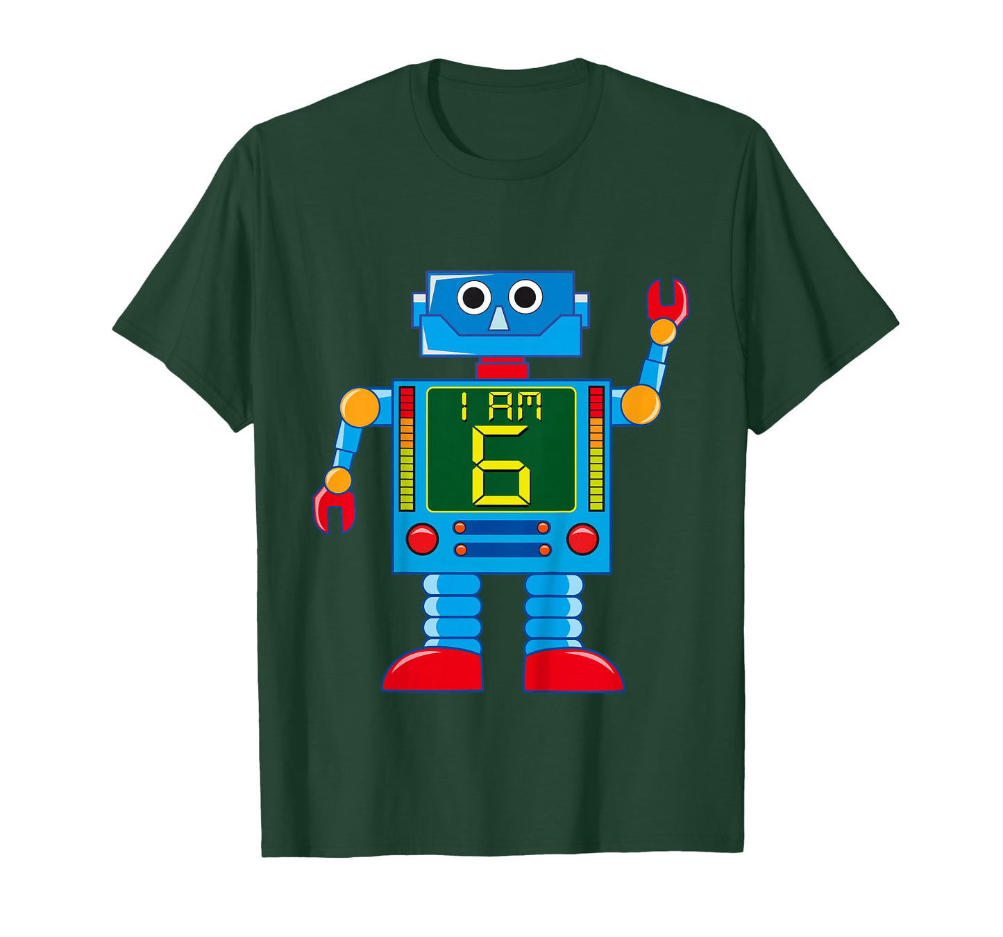 Attention. I am 6 years 6th birthday robot mechanics T-Shirt
