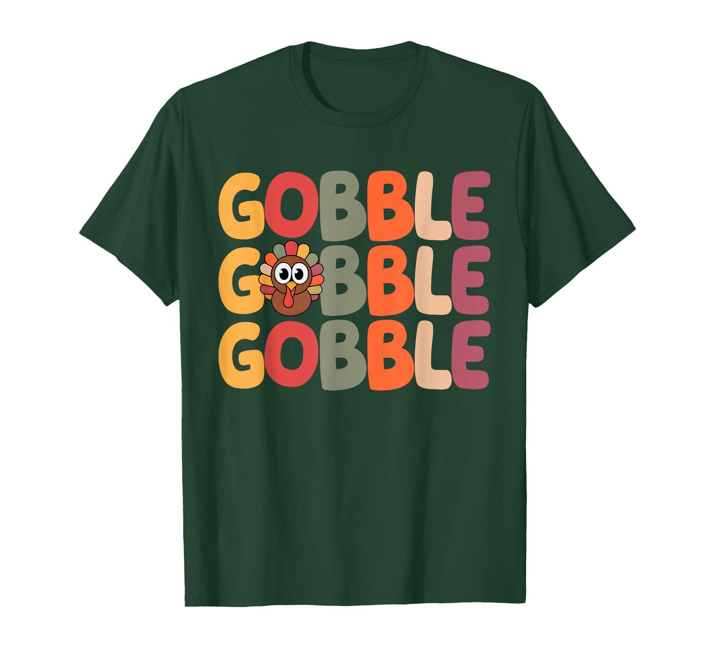 Cute Gobble Gobble Turkey Thanksgiving T-Shirt