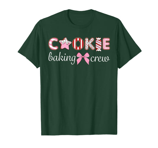 Cookie Baking Crew Bow Cute Theme Family T-Shirt