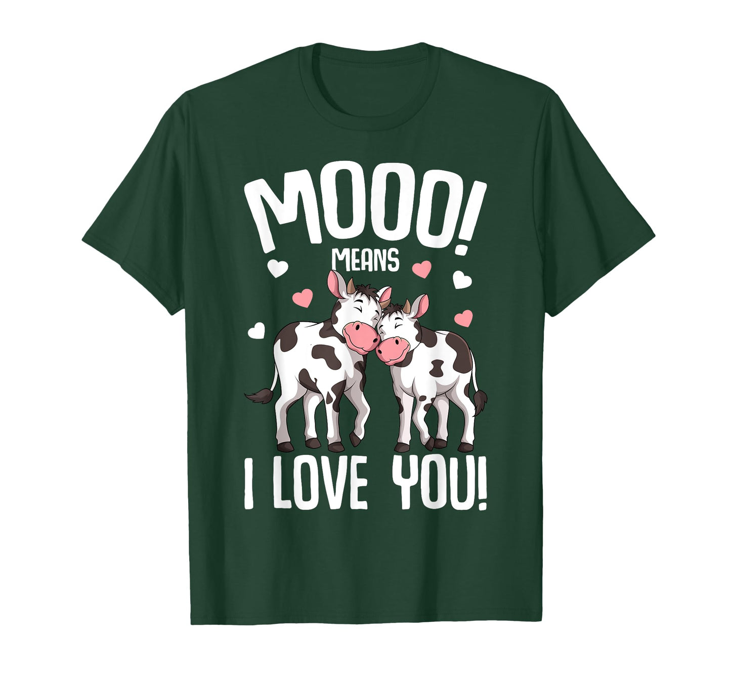 Cow Moo Women Kids Girls T-Shirt