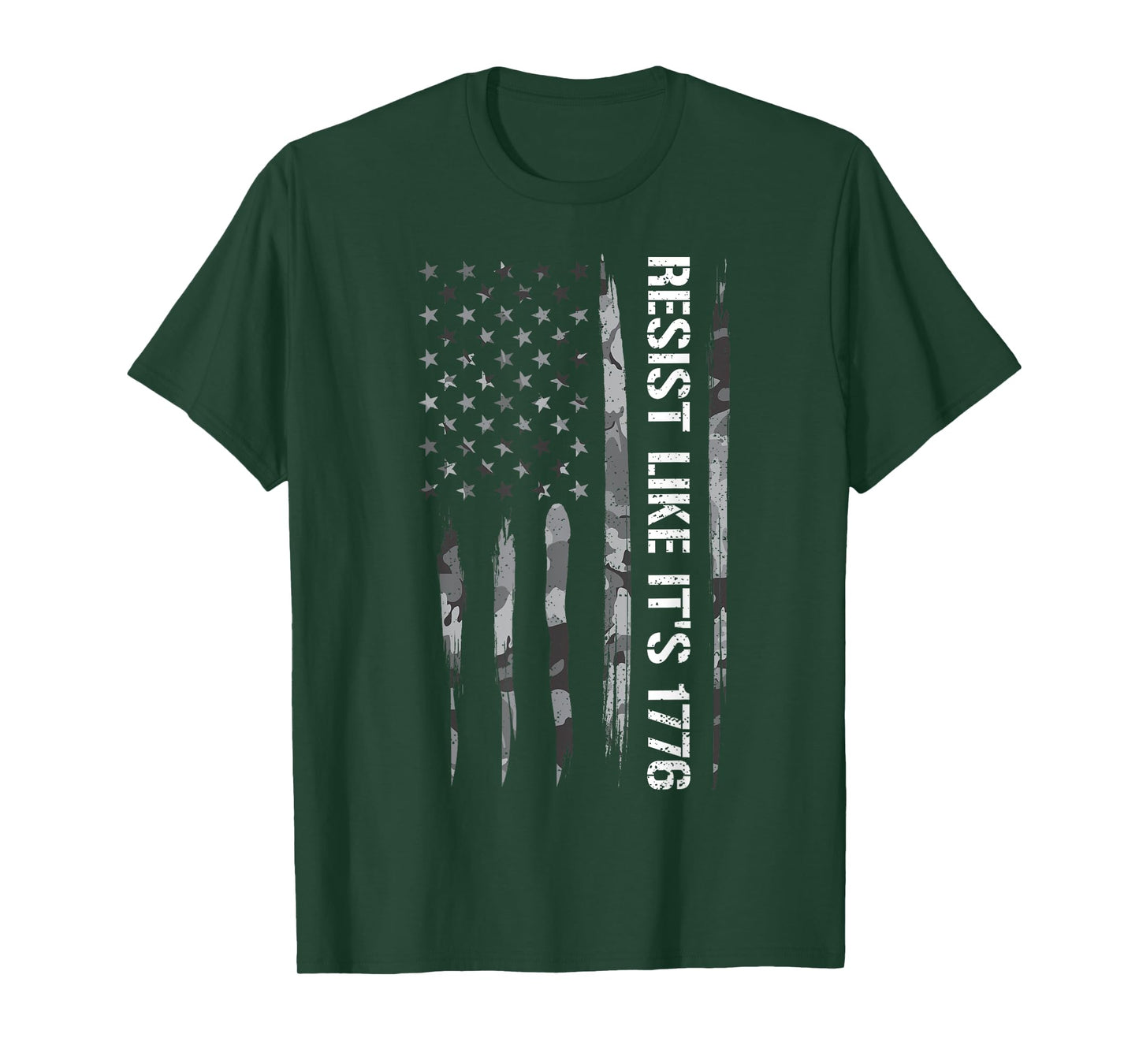 Political Protest: Resist Like It's 1776 - American Flag T-Shirt