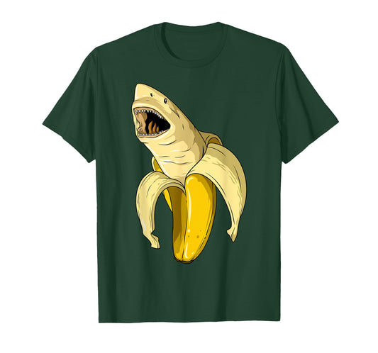 Banana Shark Banana Themed Party Shark Themed Party T-Shirt