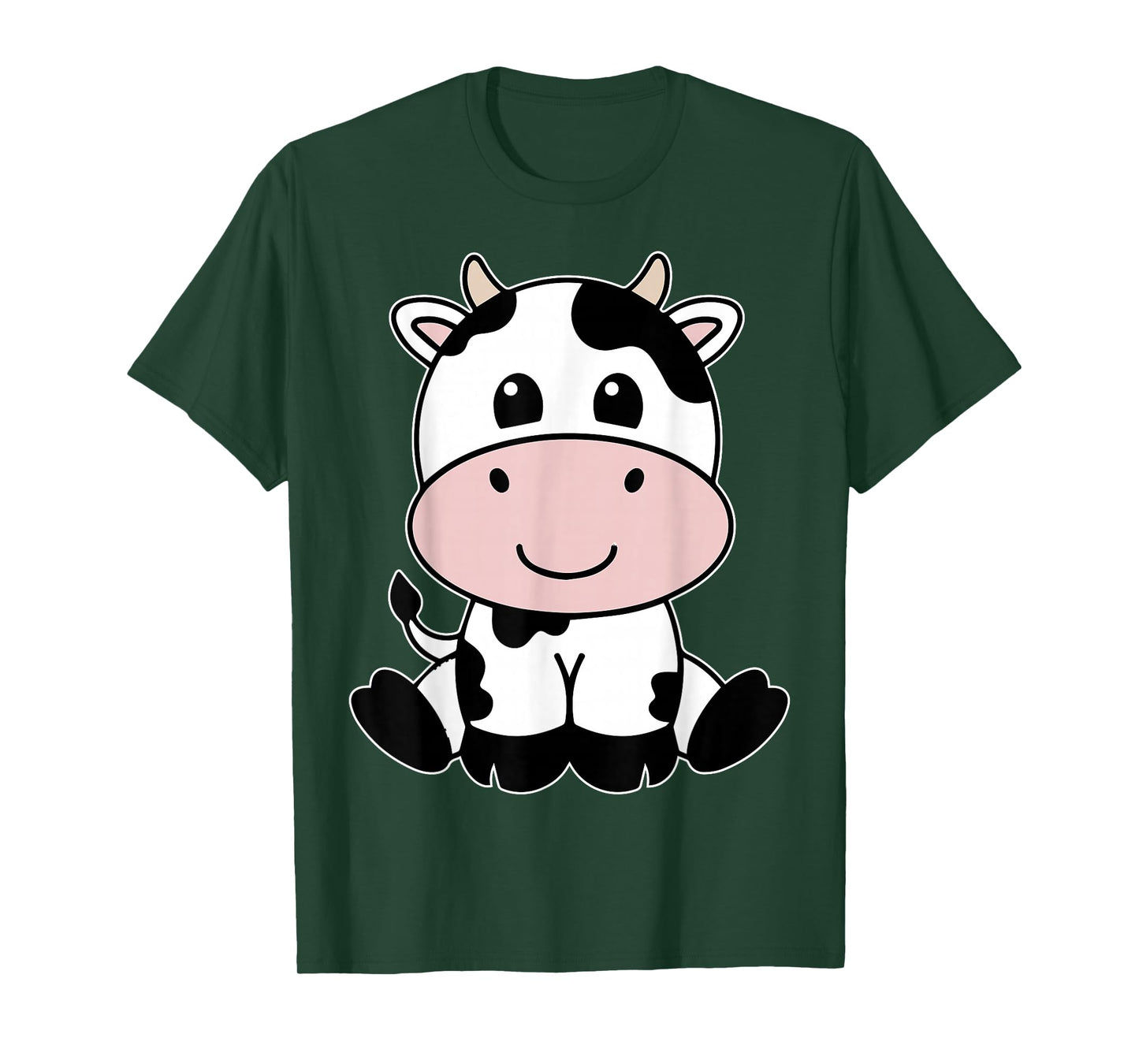 Cute Kawaii Cow Print Black and White Cow Animal T-Shirt