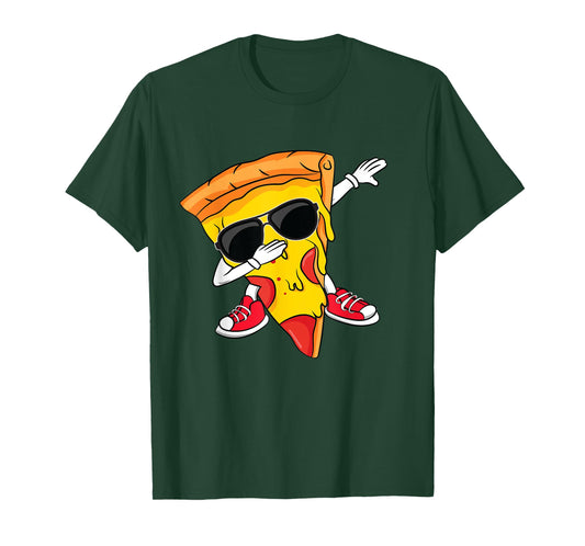Dabbing Pizza Slice Dance Pizza Toddler Boy Dancing Pizza T-Shirt