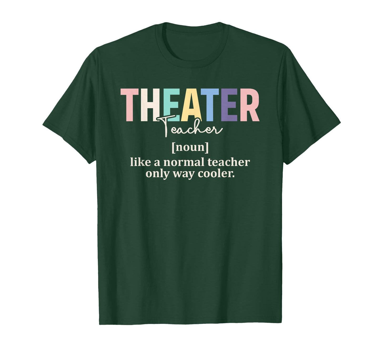 Funny Theater Teacher Definition Retro Shirt Back To School T-Shirt