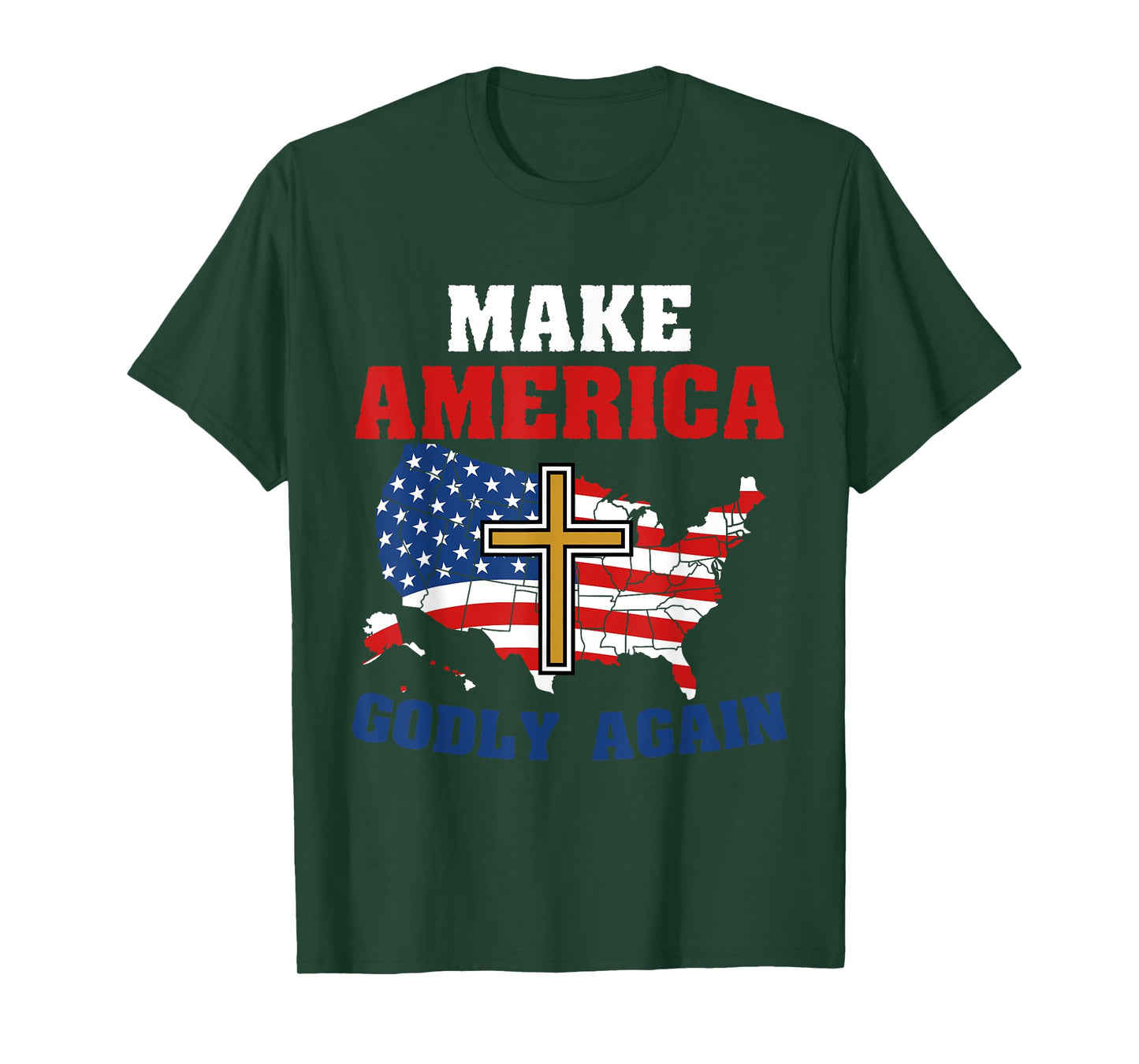 Make america godly again / christian Jesus faith bible, USA T-Shirt