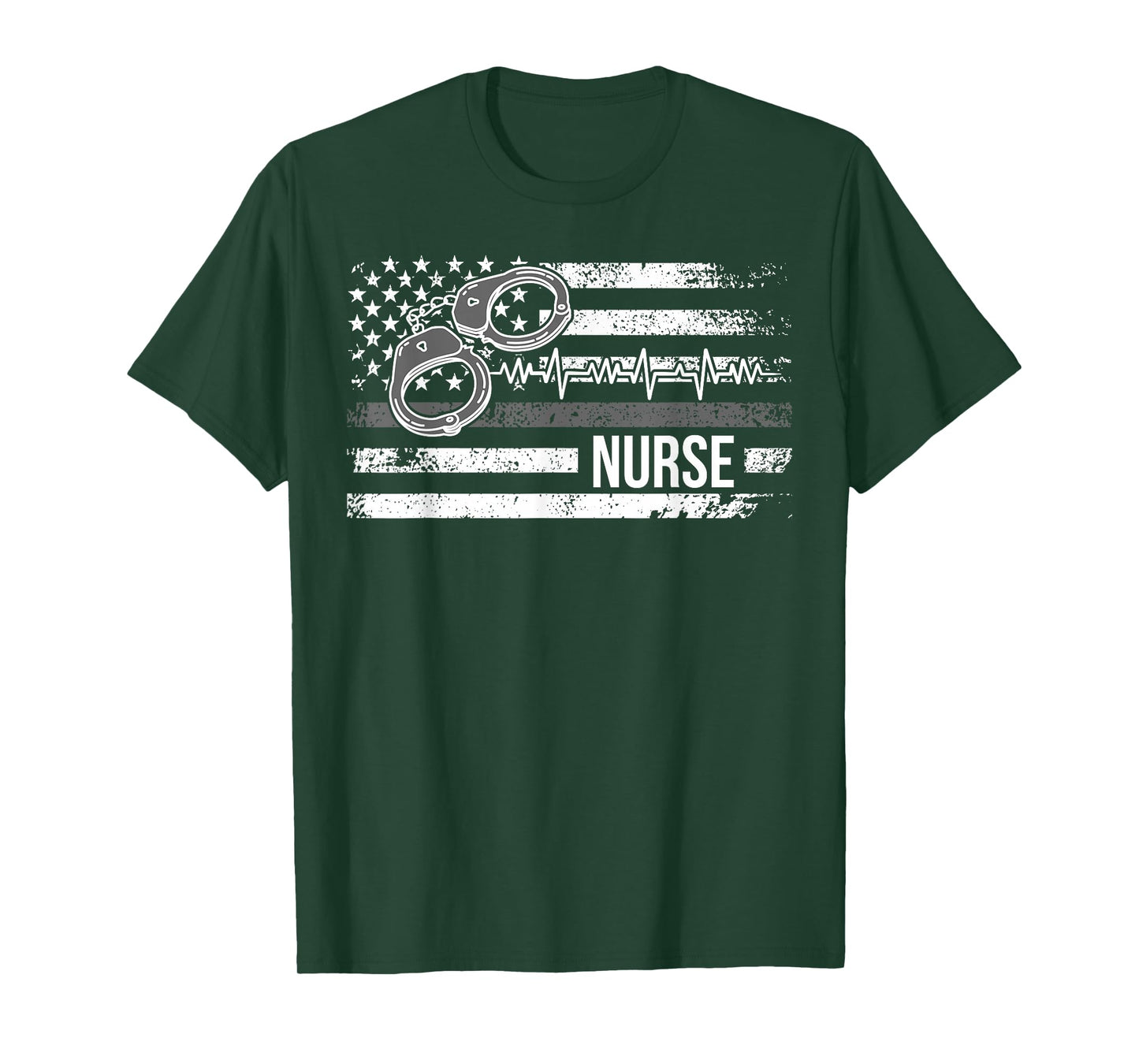 Correctional Nurse American Flag Corrections Nursing T-Shirt