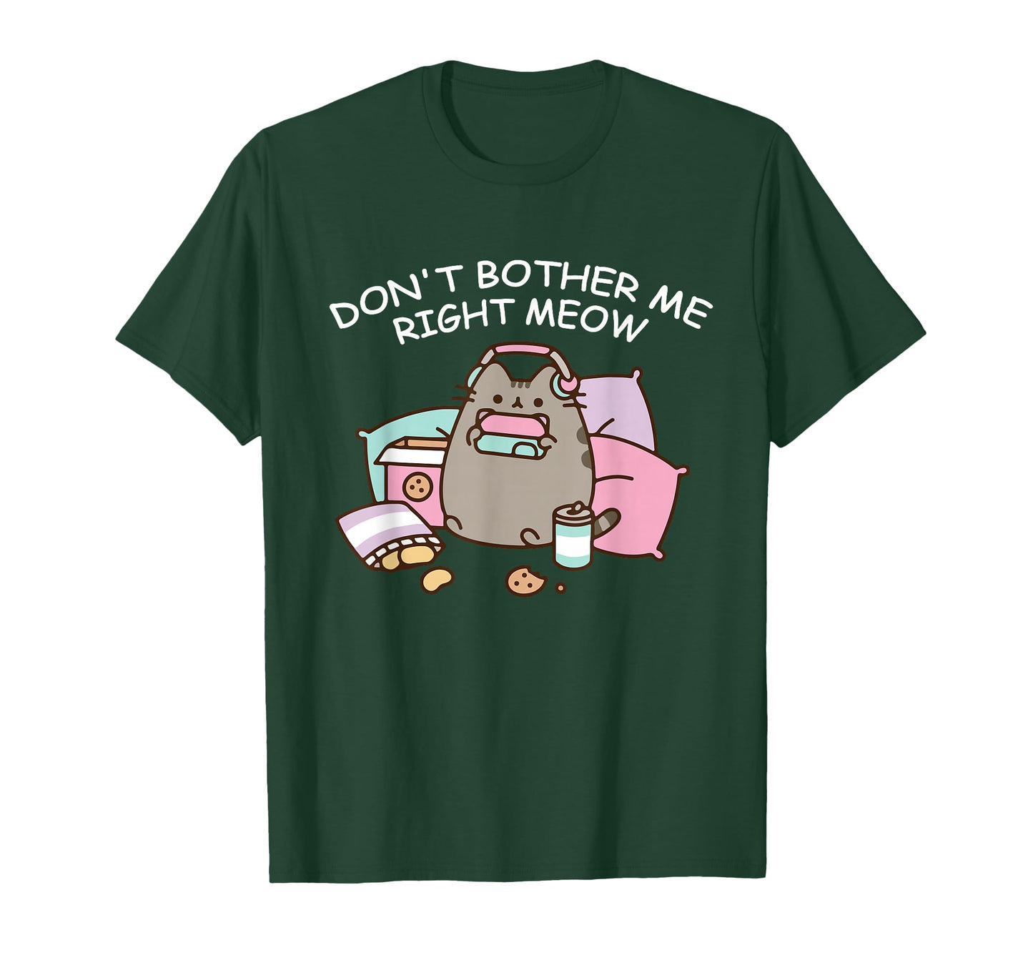 Don't Bother Me Right Meow, Funny Video Gamer and Cat Lover T-Shirt