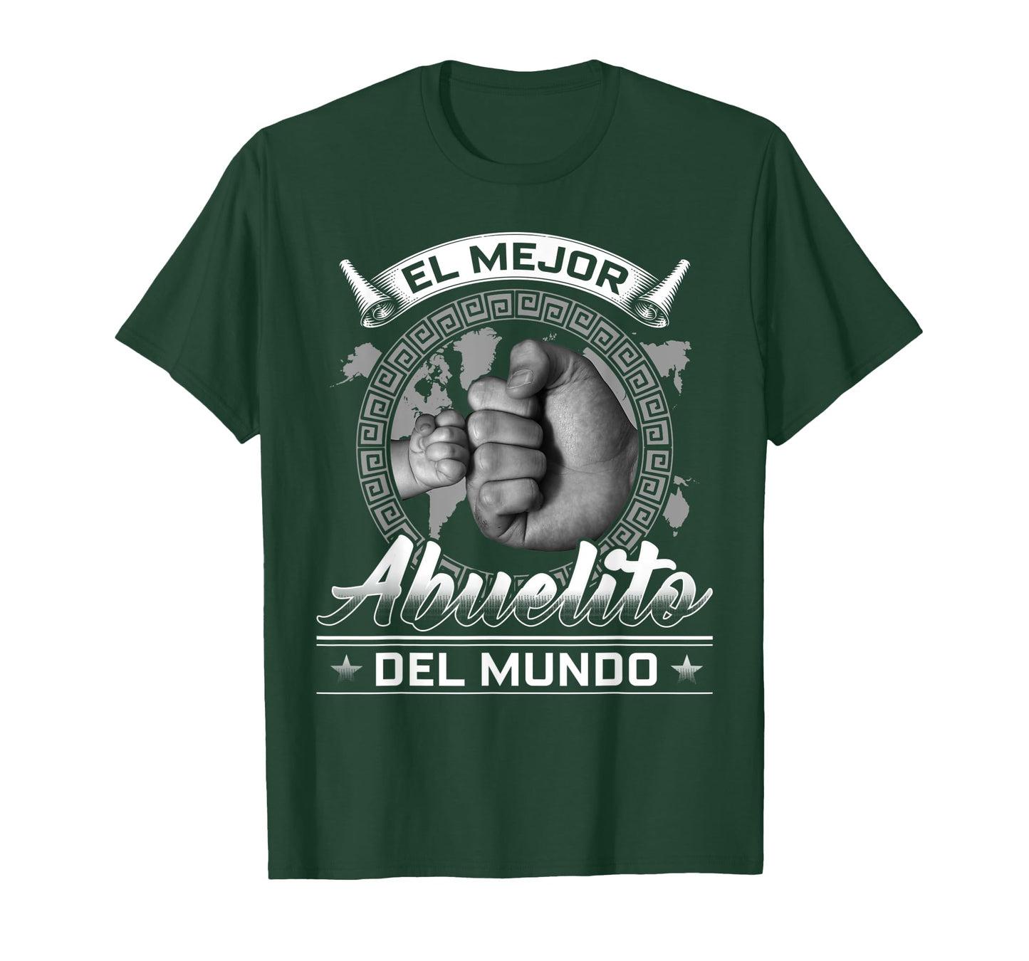 El Mejor Abuelito Del Mundo Men American Flag Decor Grandpa T-Shirt