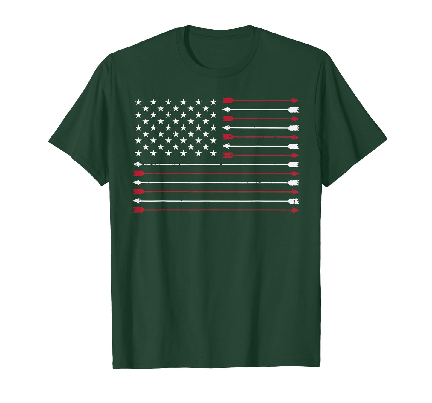 American Flag Arrow Hunting Archery USA Hunter Archer Gift T-Shirt