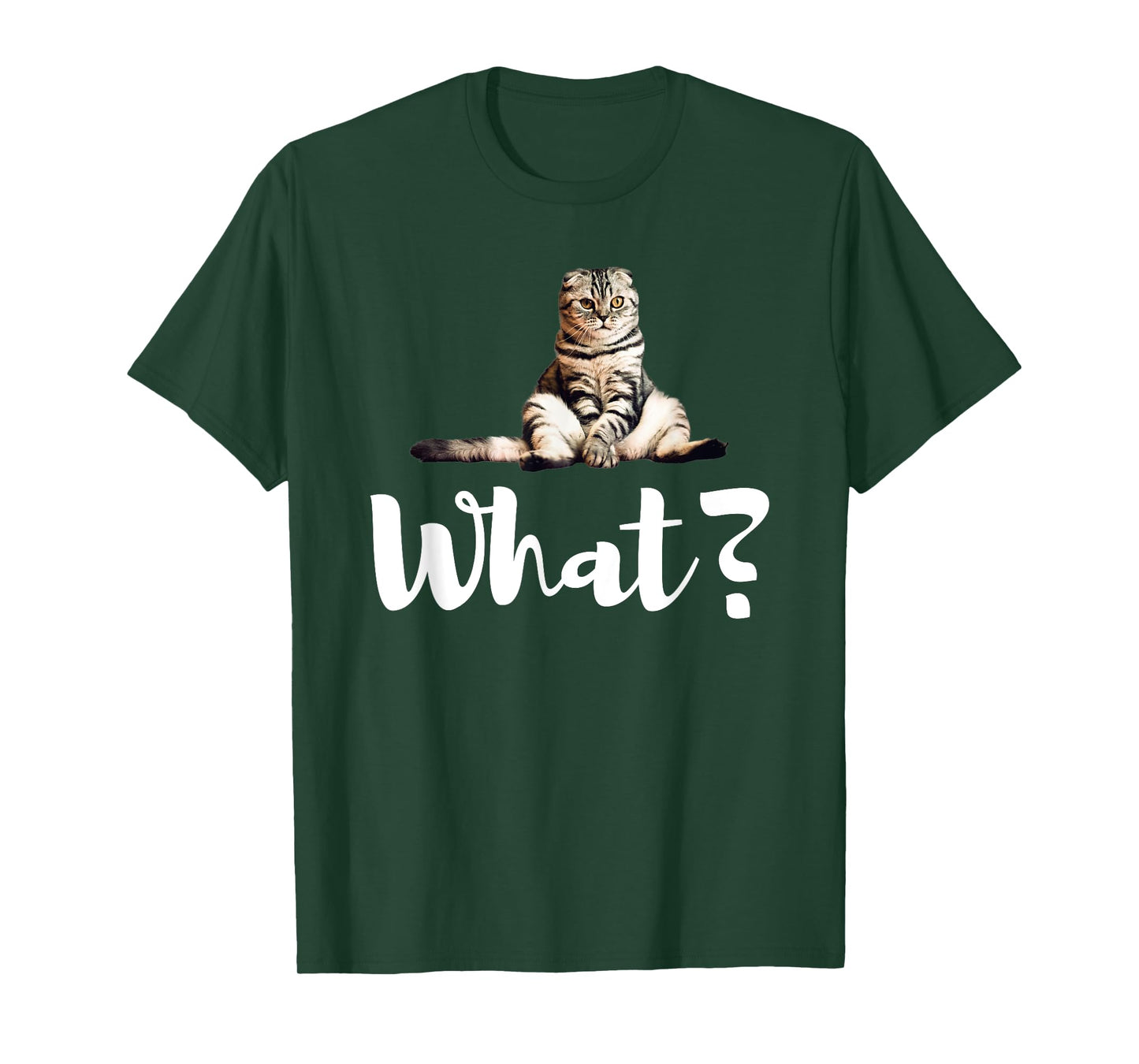 Scottish Fold Cats Funny What Cute Kitten Gifts T-Shirt