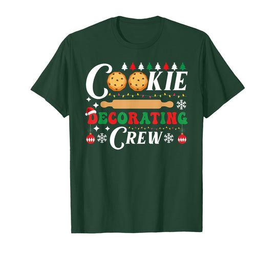 Cookie Decorating Crew Funny Christmas Baking Bakers Pajama T-Shirt