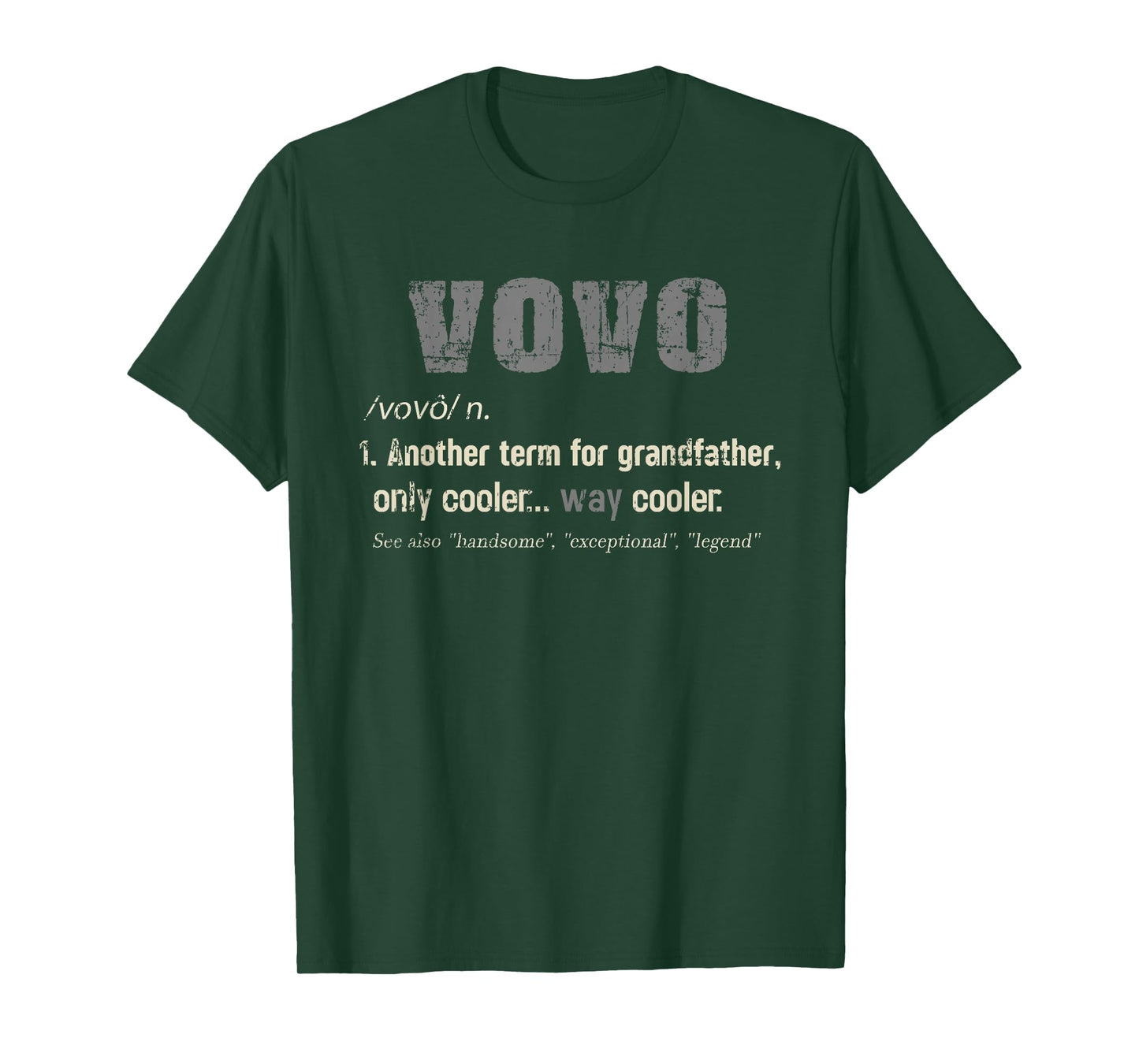 Portuguese Vovo Funny Definition Grandpa Gift T-Shirt