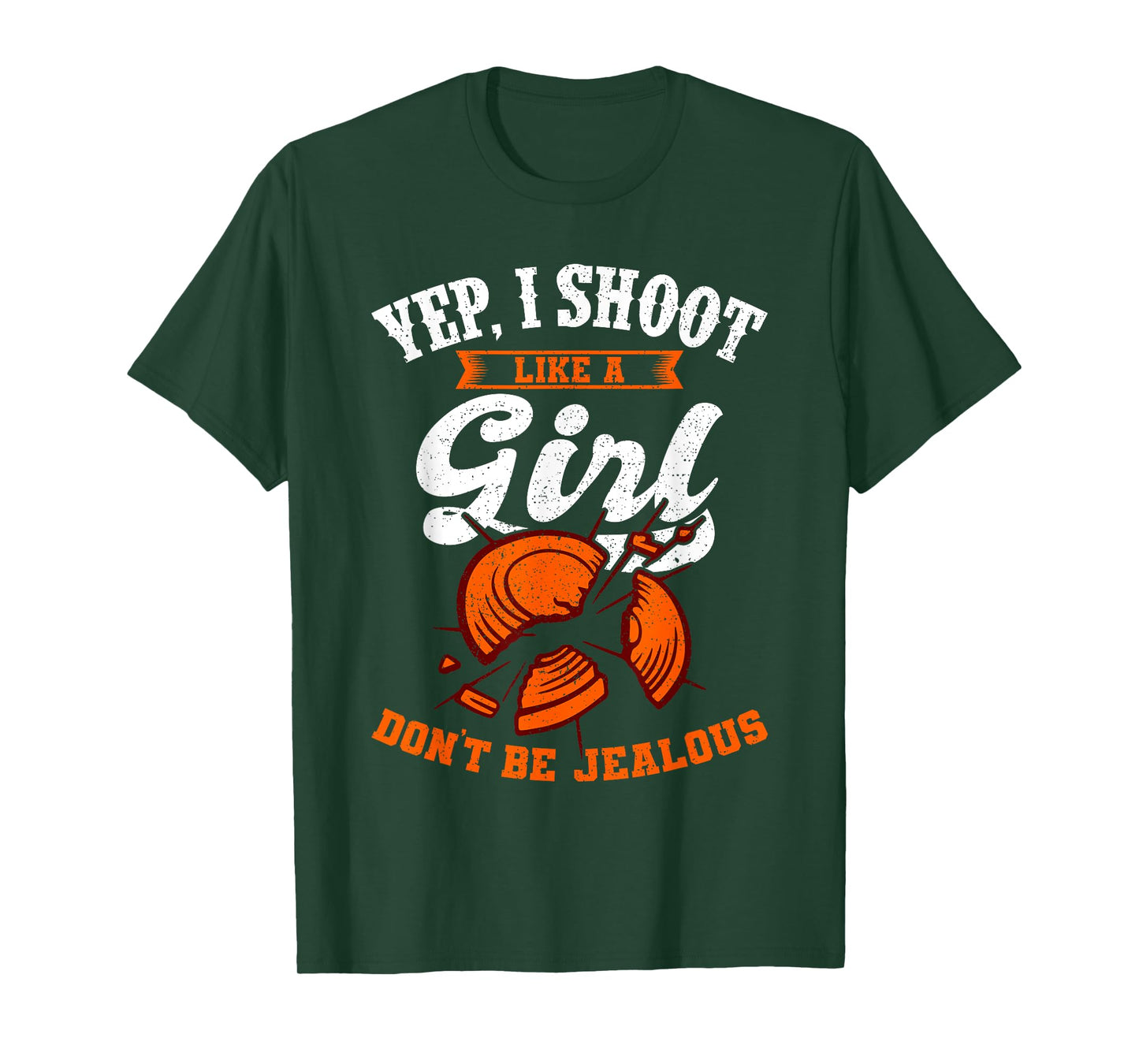 Clay Target Shooting Yep, I Shoot Like A Girl Gift T-Shirt