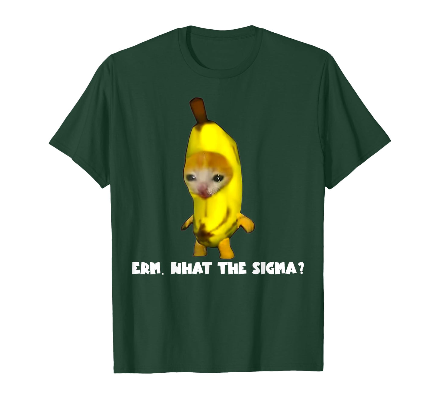 Sigma Banana Cat Costume Cat Meme Funny Memes Internet Memes Men Women T-Shirt