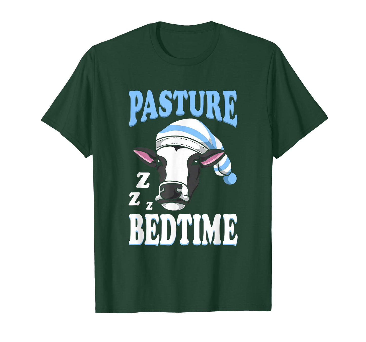 Cute Sleepy Cow Pasture Bedtime T-Shirt