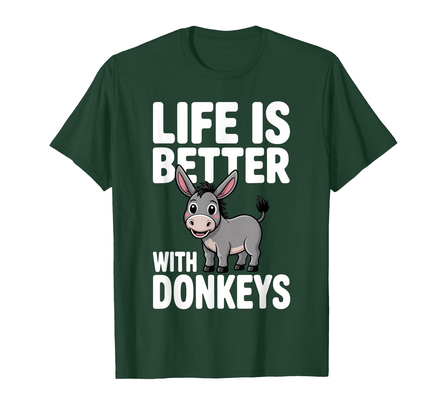 Cute Donkey Design for Men Women Pet Animal Donkey Lovers T-Shirt