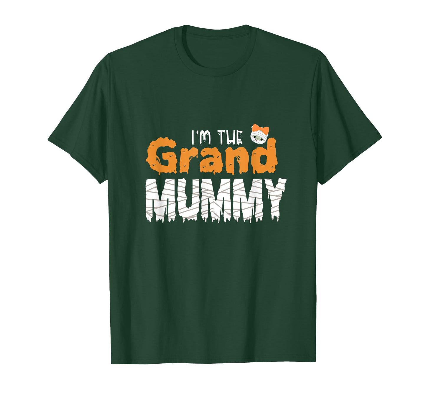 I'm The Grand Mummy Funny Grandma Family Halloween T-Shirt