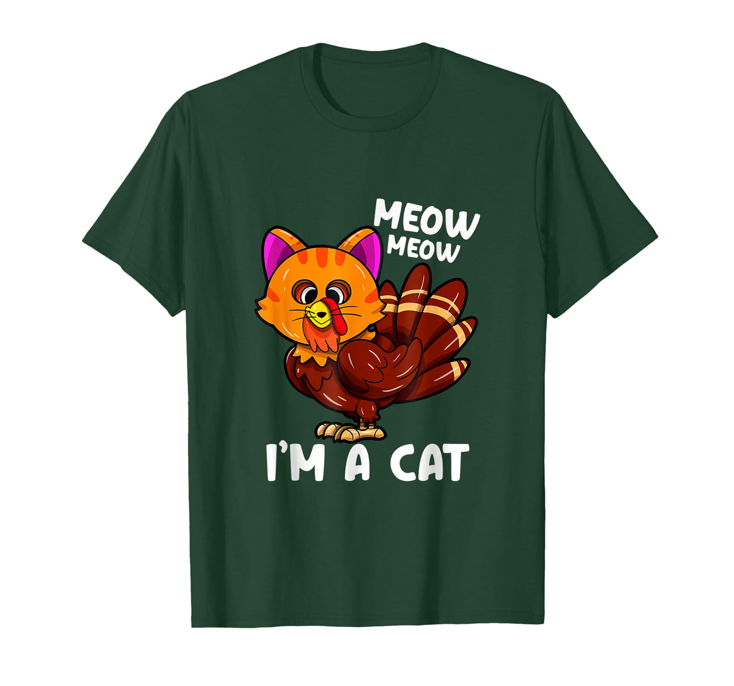 Meow i'm a cat turkey thanksgiving T-Shirt