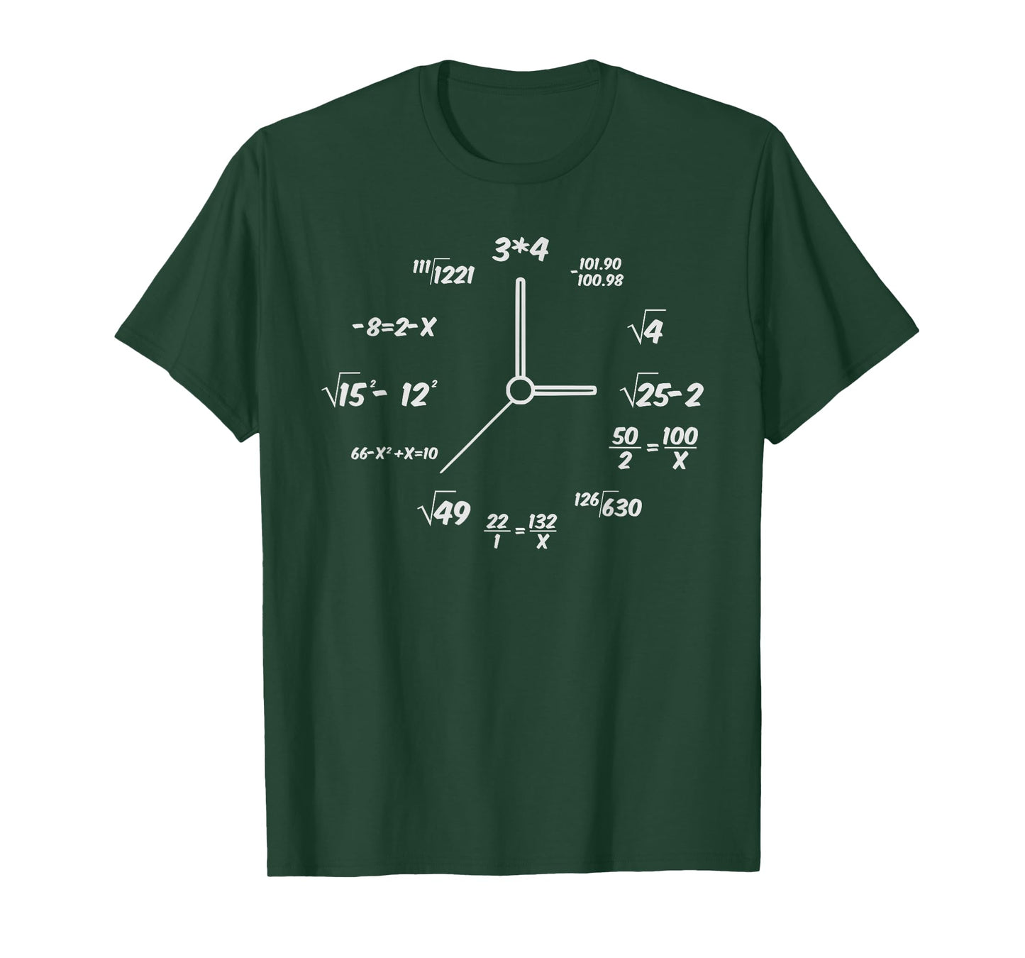 Creative Clock Math Time Men s T-Shirt T-Shirt
