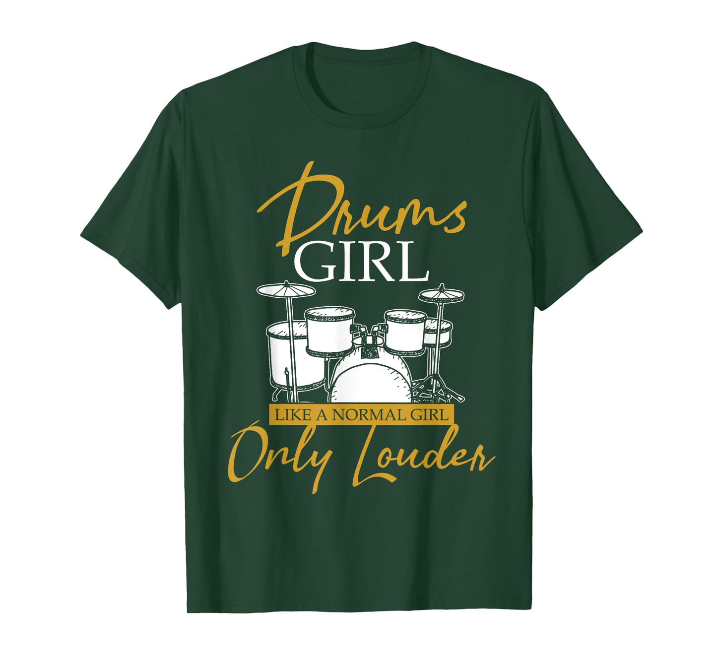 Drummer Girl Women Lady Drums T-Shirt