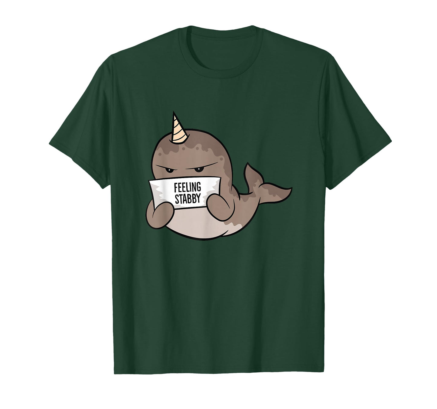 Cute Narwhal Feeling Stabby T-Shirt
