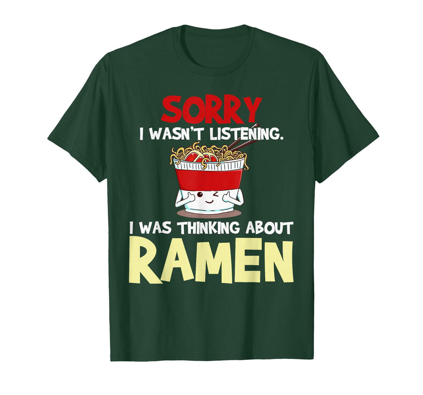 Ramen Japanese Noodles Funny Gift Short Sleeve T-Shirt