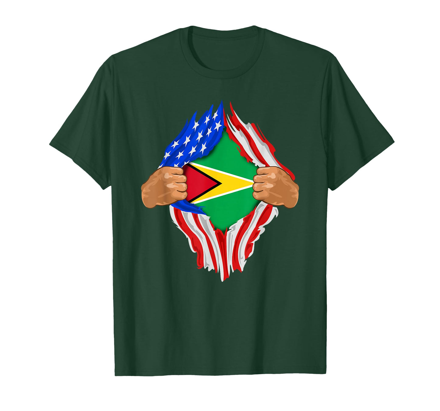 Guyanese Blood Inside Me T-Shirt | Guyana Flag Gift T-Shirt