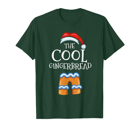 Cool Gingerbread Family Matching Group Christmas Gift Pajama T-Shirt