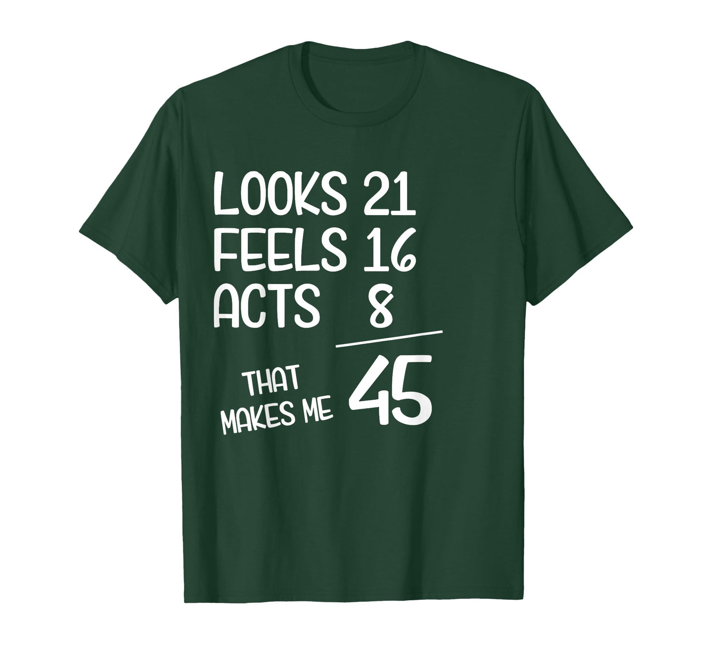 Funny 45 Year Old 45th Birthday Born in 1980 T-Shirt