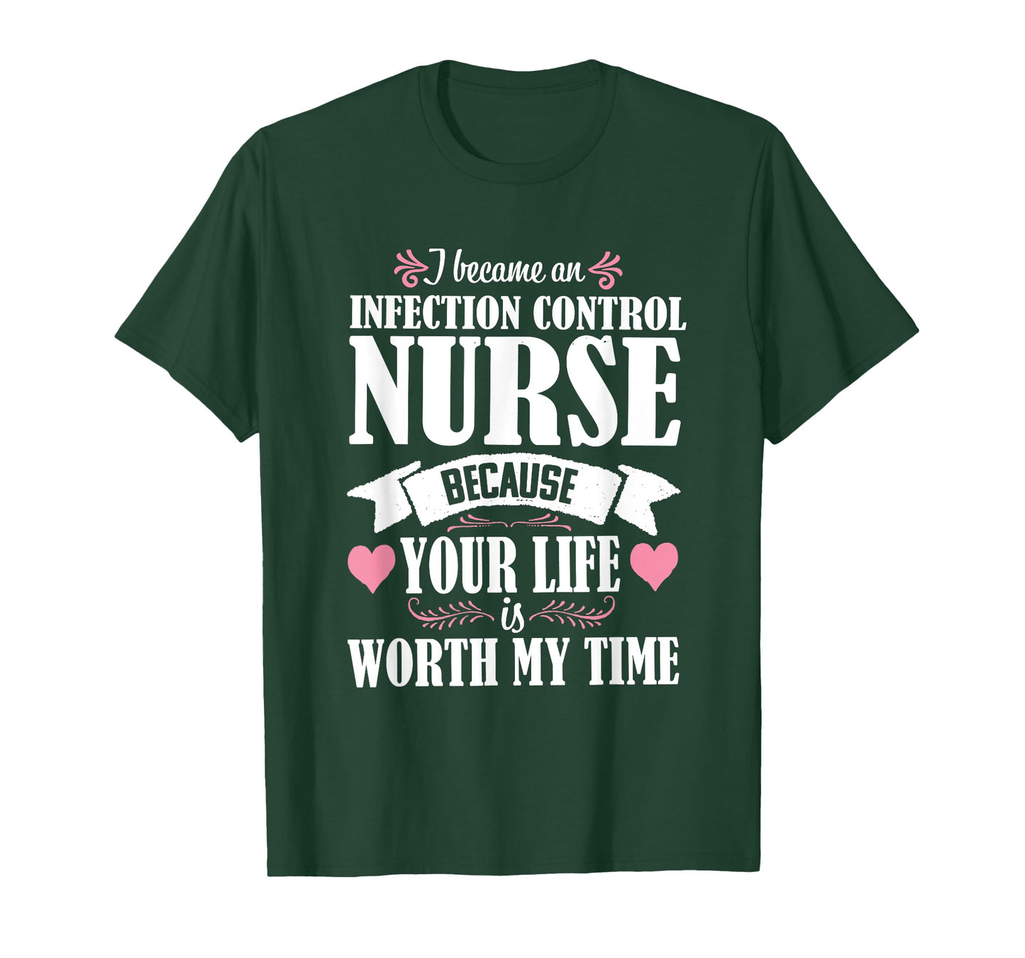 Cute Quote Infection Control Nurse Nursing Novelty T-Shirt