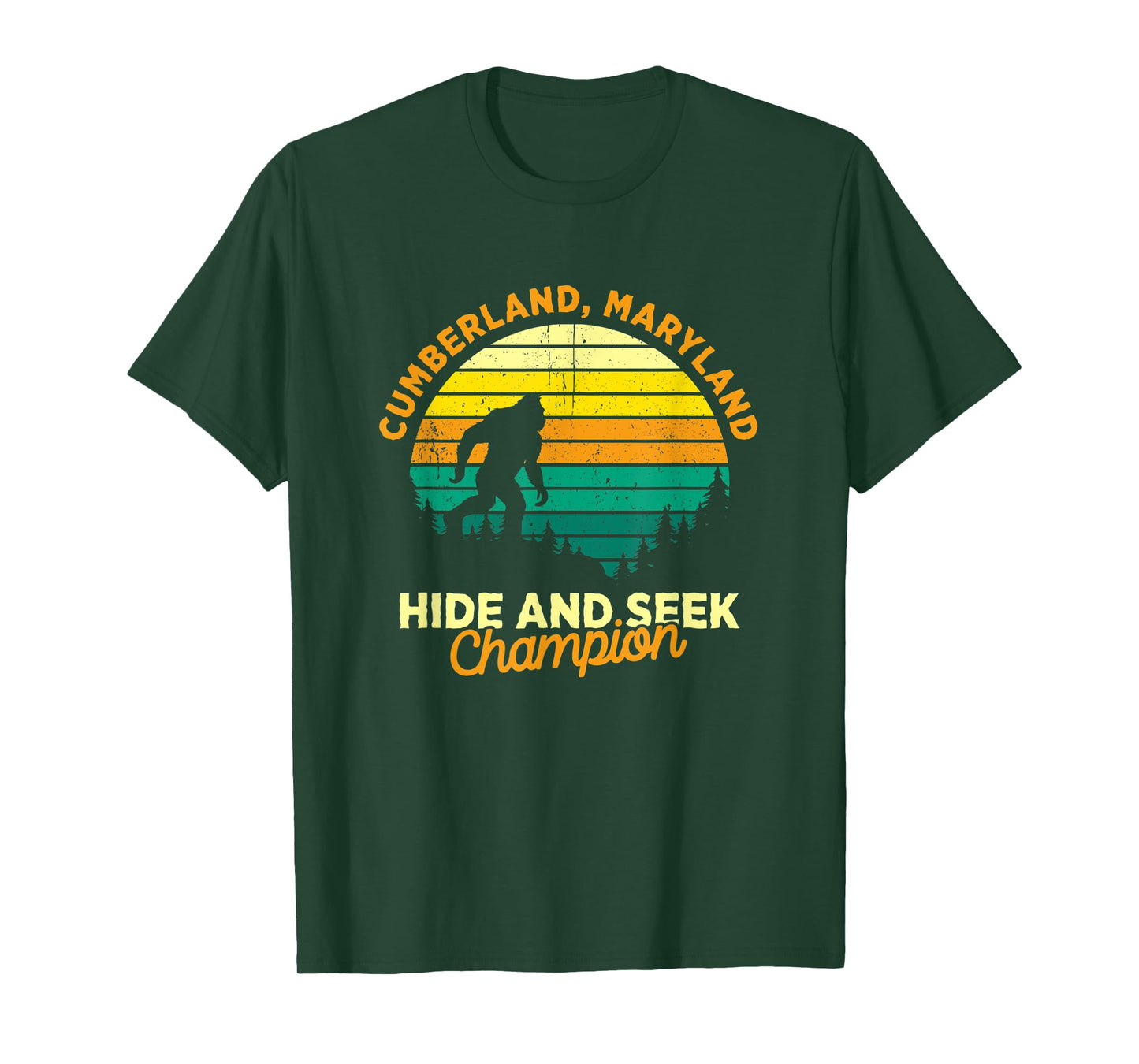 Retro Cumberland, Maryland Big foot Souvenir T-Shirt