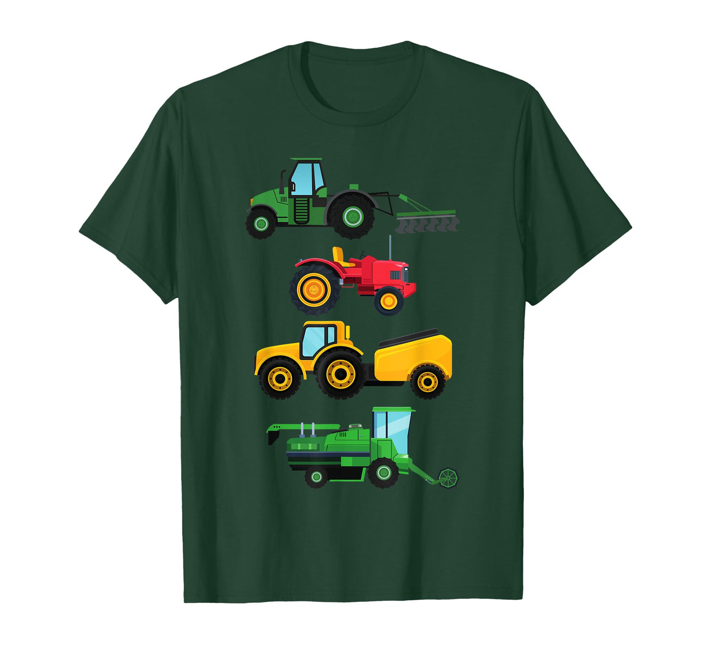 4 Tractors & Agricultural Machinery Combine Harvesters Boys Gift T-Shirt