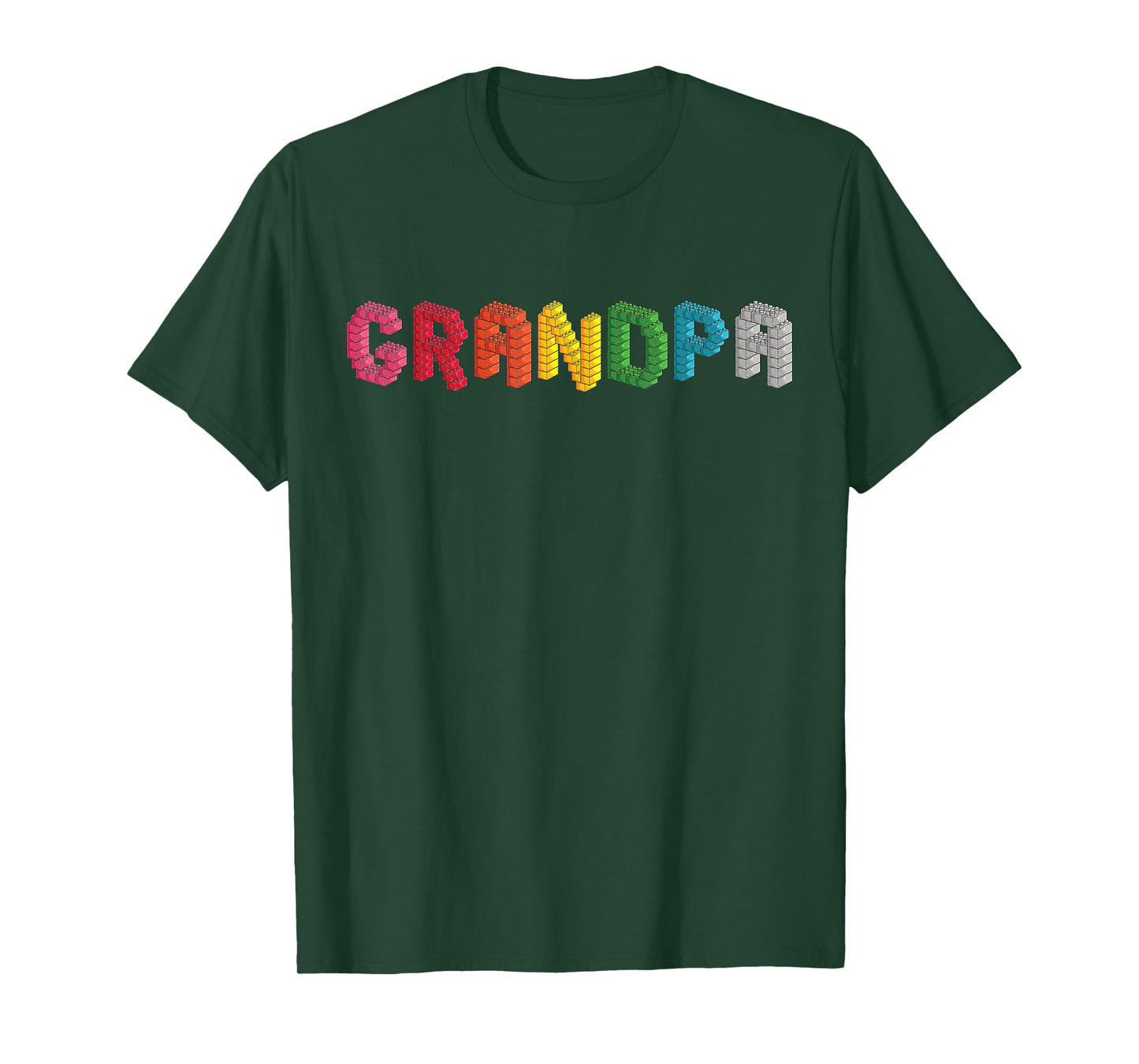 Grandpa Master Builder Building Bricks Blocks Family Set T-Shirt