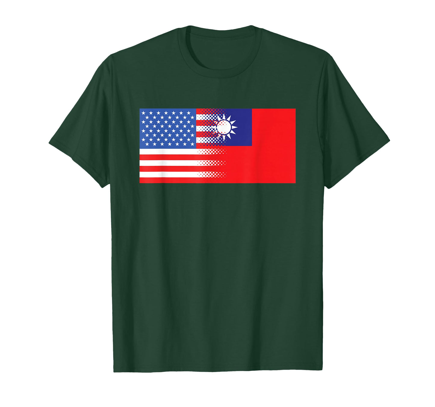 Taiwanese American Flag US Taiwan Pride Gift T-Shirt