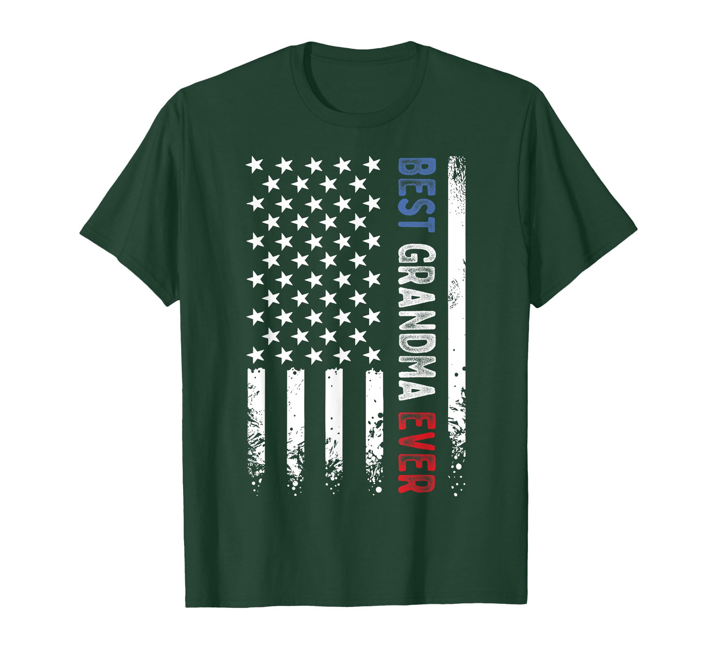 Mother's Day Best Grandma Ever American Flag Patriotic T-Shirt
