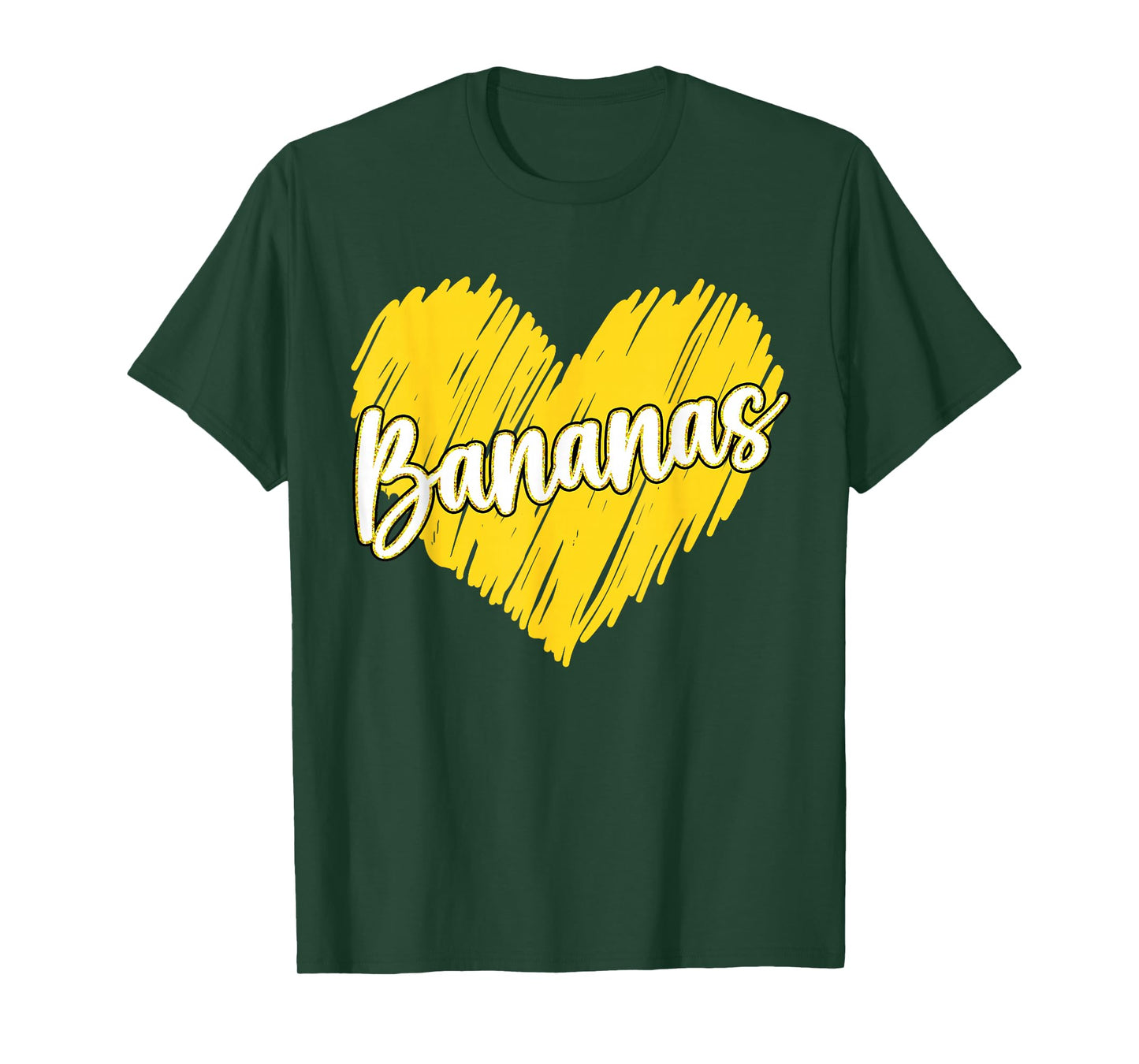 Bananas Heart Name Vintage Tees for Women Men Kids T-Shirt