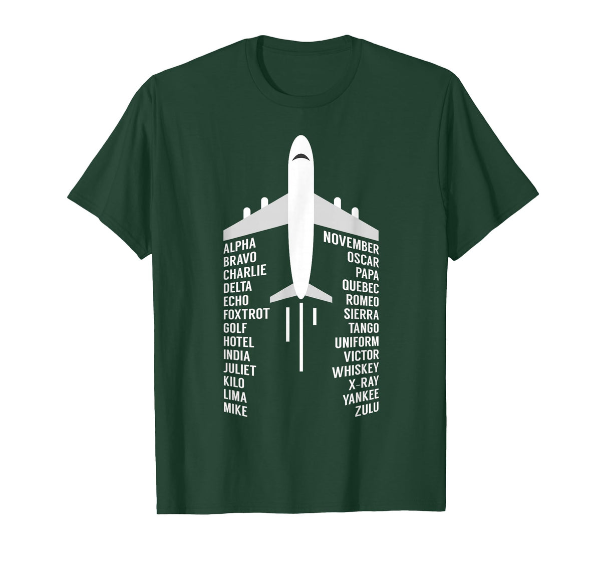 Phonetic Alphabet Aviation Pilot Aeroplane Aeroplane Gift T-Shirt