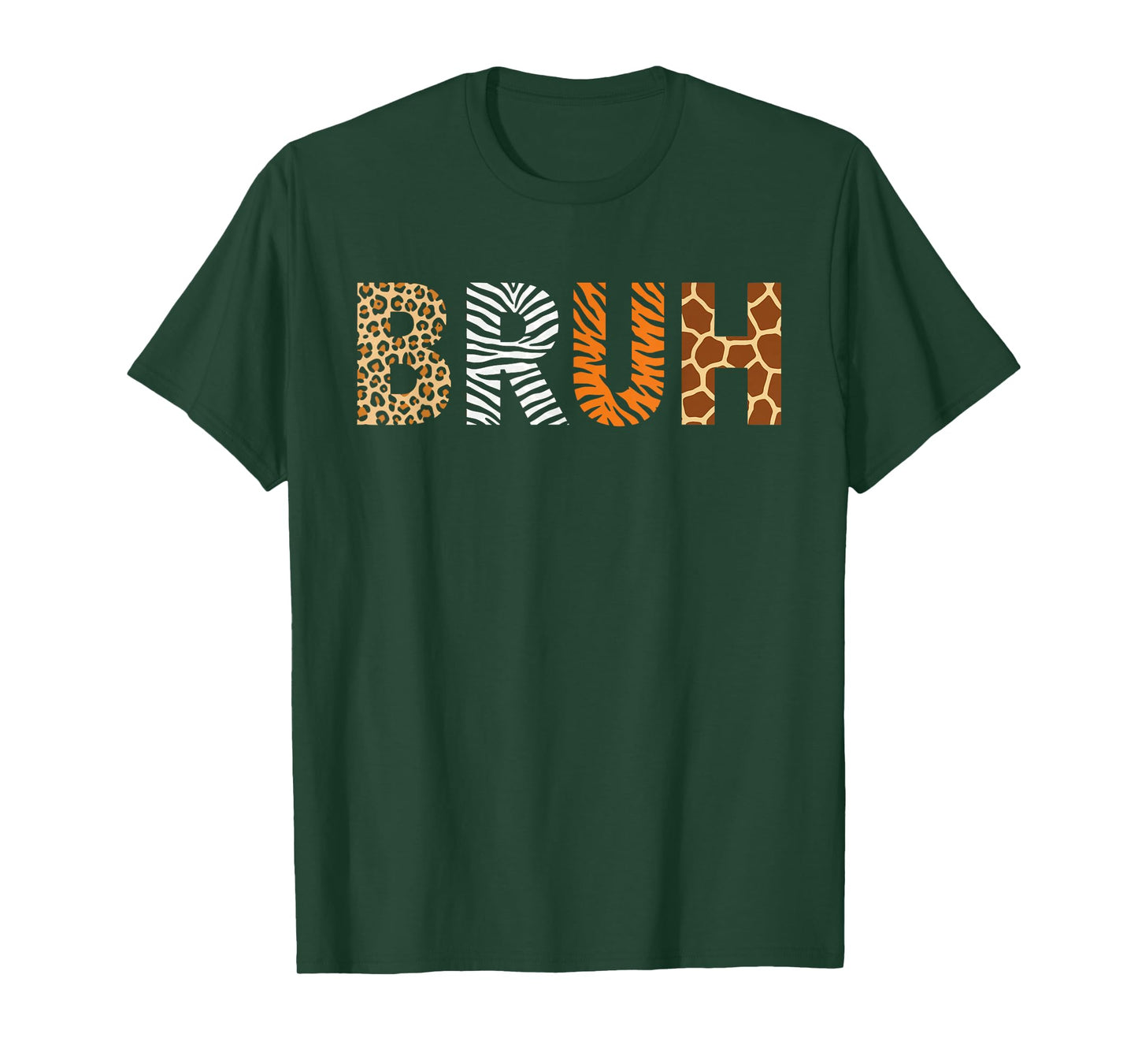 Bruh Zookeeper Safari Animal Print Costume Girls Boys Zoo T-Shirt