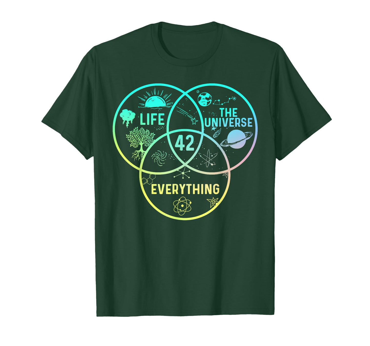 42 Answer To Life The Universe And Everything Funny Design T-Shirt