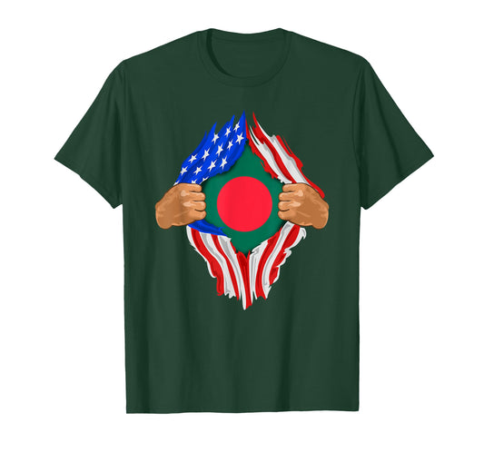 Bangladeshi Blood Inside Me T-Shirt | Bangladesh Flag Gift T-Shirt