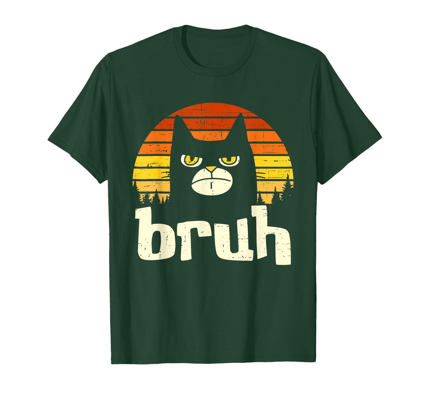 Funny Cat Bruh for Teens Boys Girls Kitty Meow Meme Trendy T-Shirt