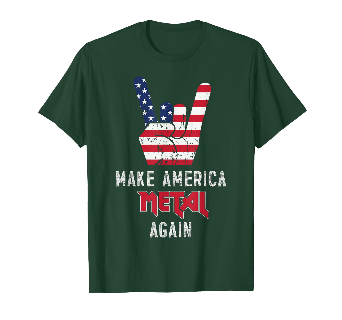 Heavy Metal Rock Music USA Make America Metal Again T-Shirt